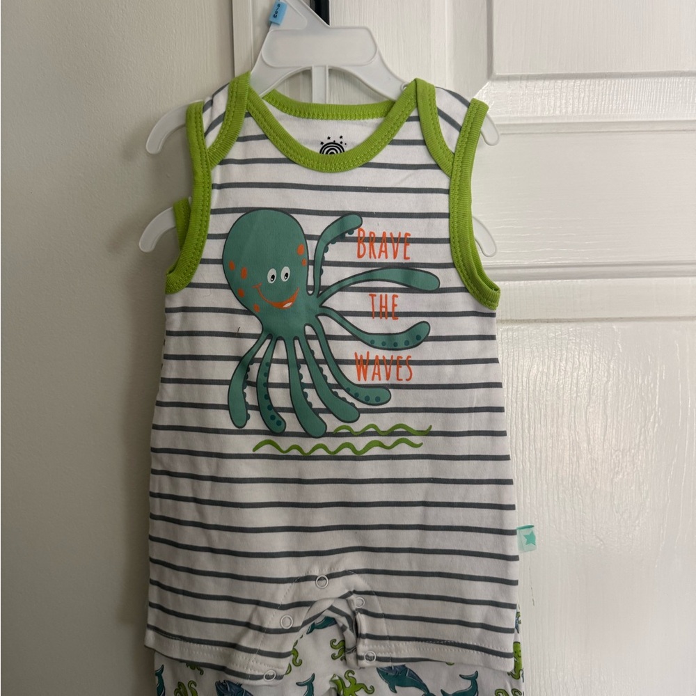 Kids Octopus Print Matching Set